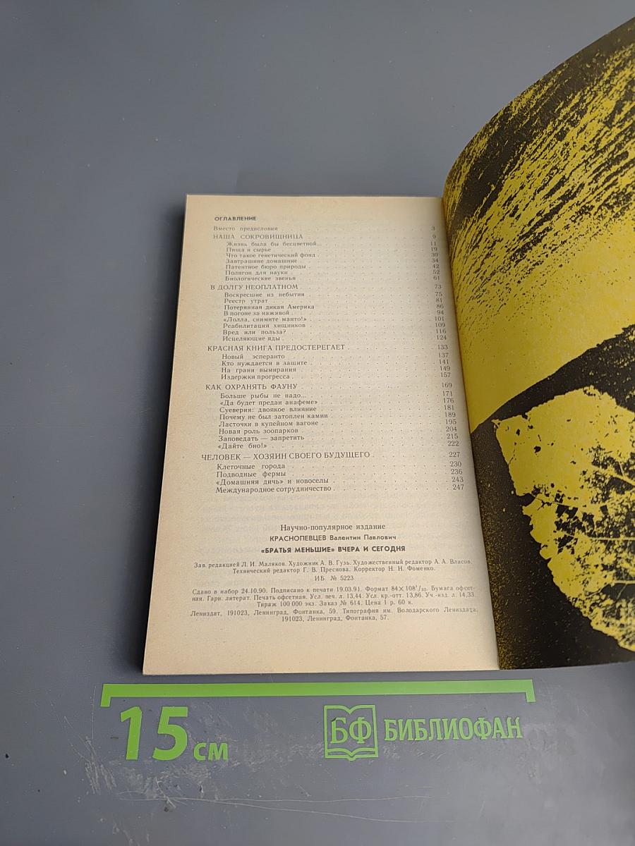 Братья меньшие вчера и сегодня