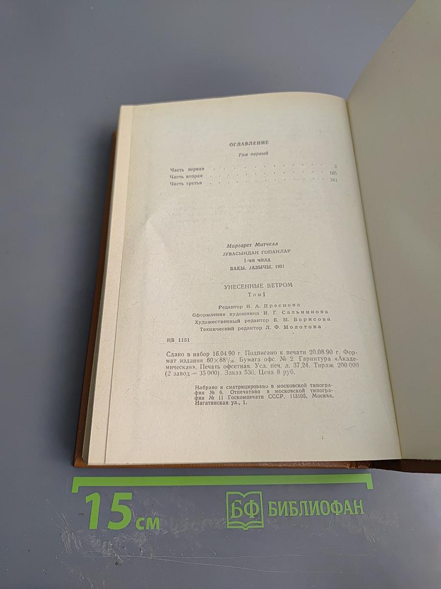 Унесенные ветром. Том 1