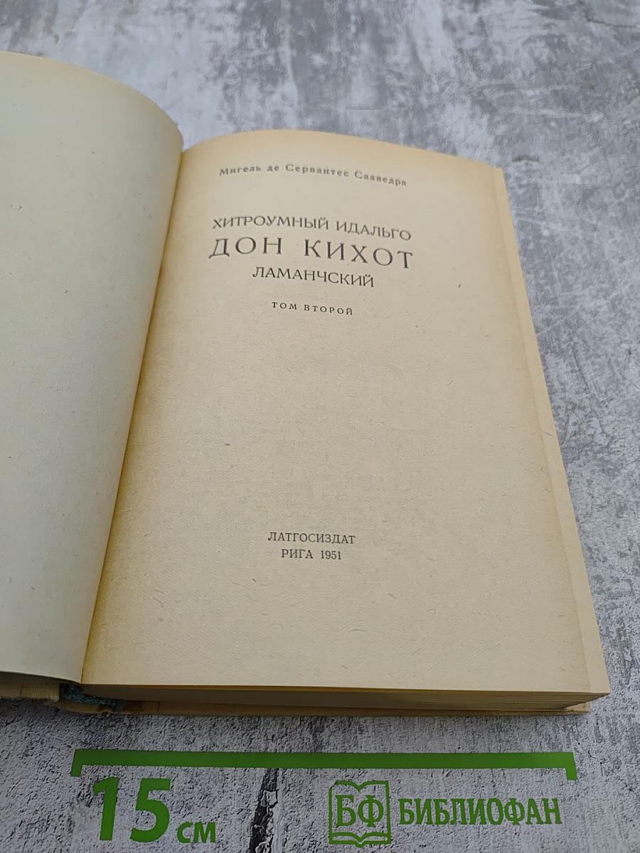 Хитроумный идальго Дон Кихот Ламанчский. Том второй