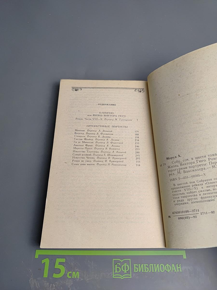 Собрание сочинений. Том шестой: Олимпио, или Жизнь Виктора Гюго (части VIII-X). Литературные портреты