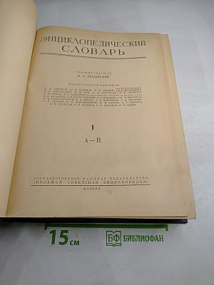 Энциклопедический словарь. А–Й