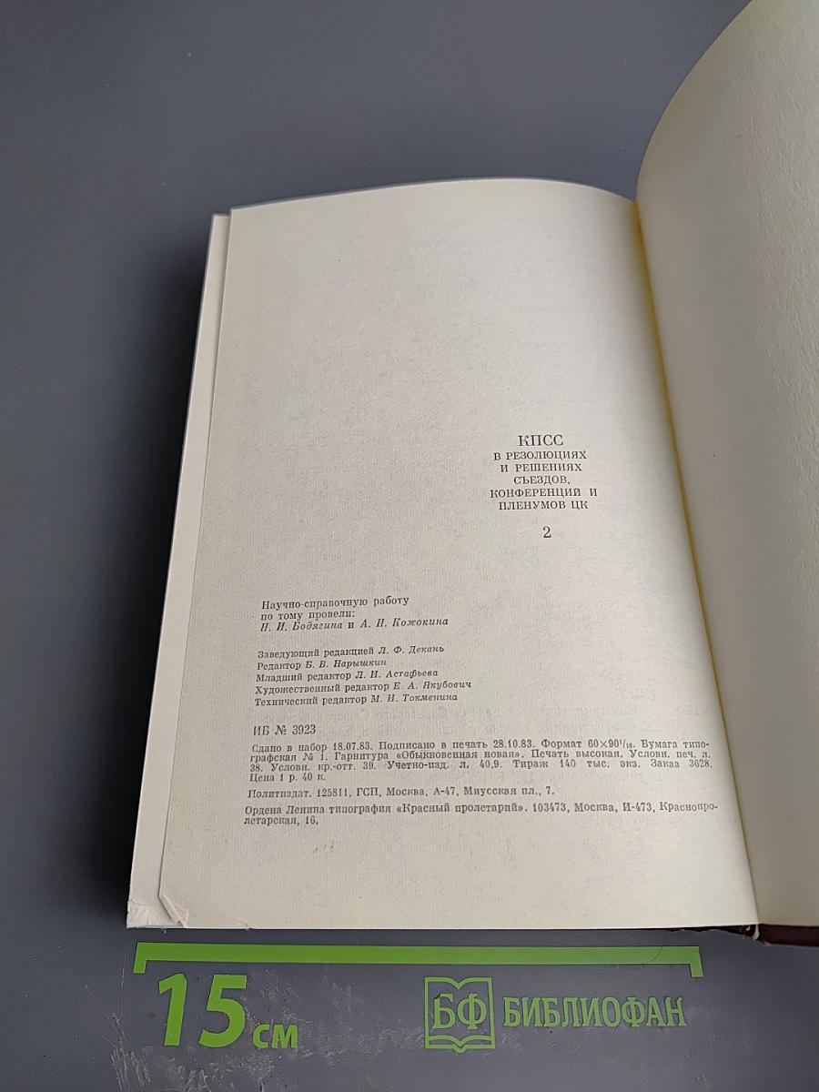 КПСС в резолюциях и решениях съездов, конференций и пленумов ЦК. Том второй. 1917-1922