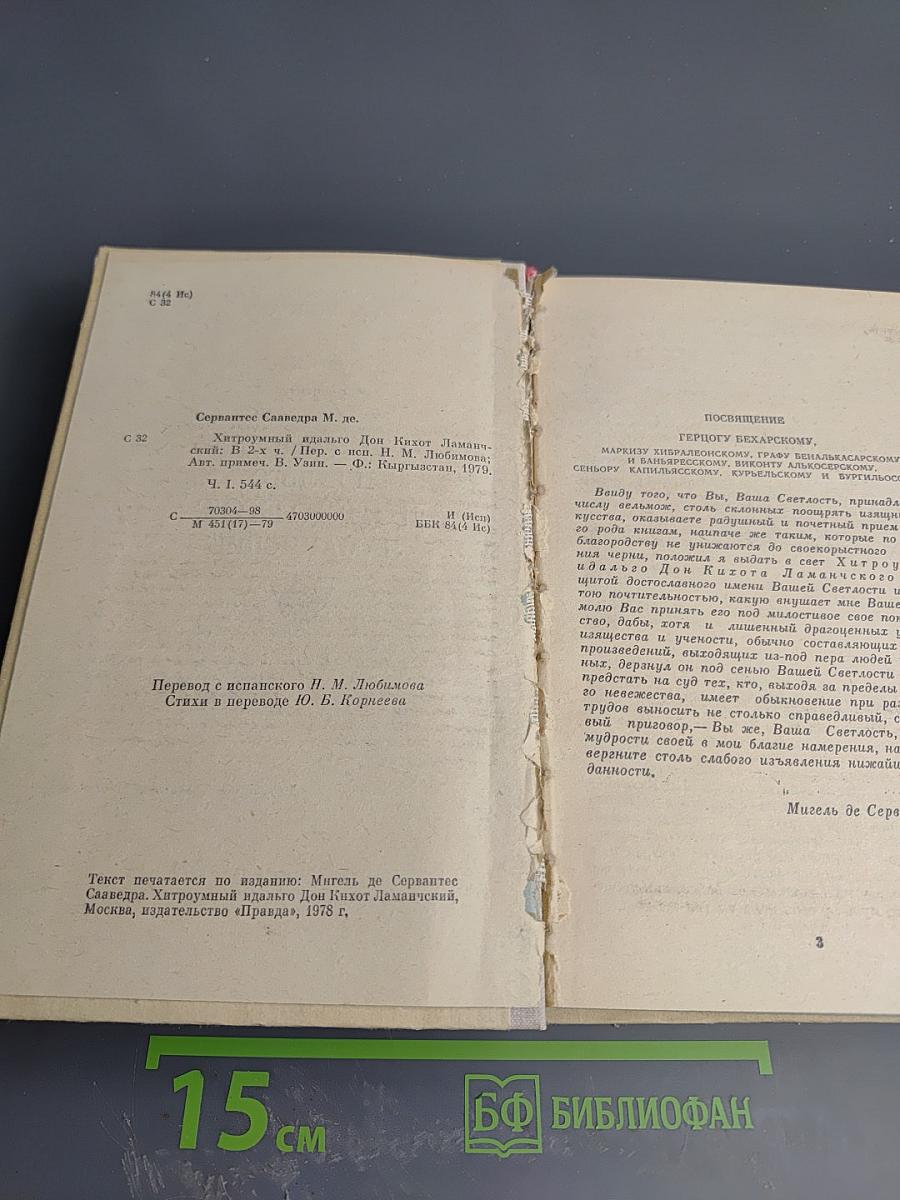 Хитроумный идальго Дон Кихот Ламанчский. Часть I