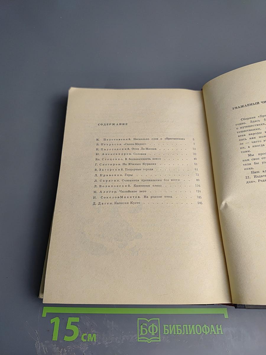 Бригантина. Сборник рассказов о путешествиях, поисках, открытиях