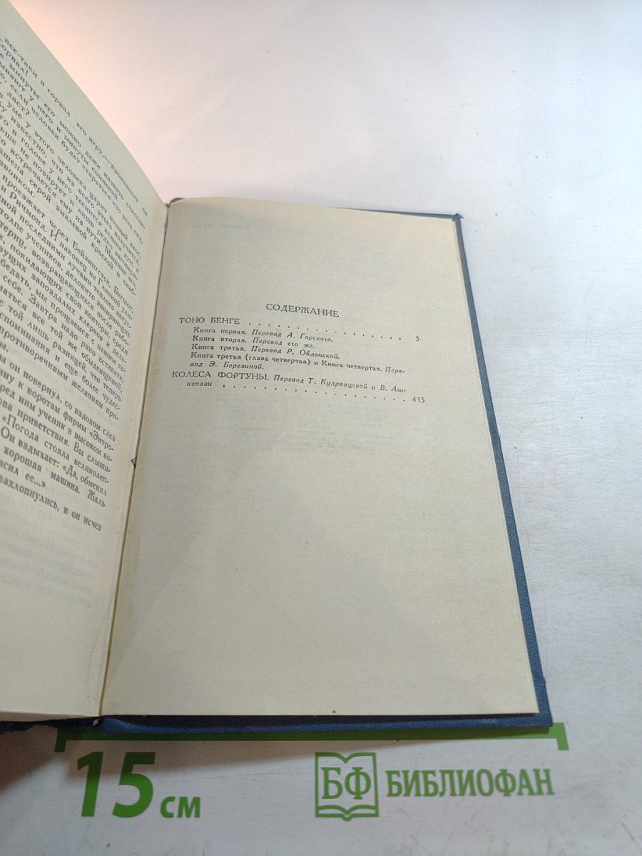 Собрание сочинений в пятнадцати томах. Том 8. Тоно Бенге. Колесо фортуны