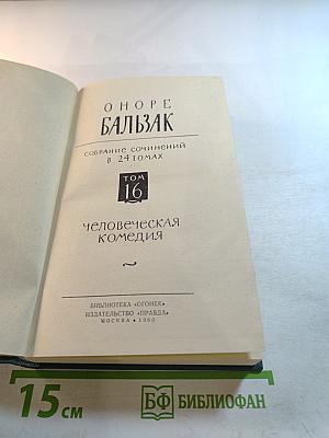 Собрание сочинений в 24 томах. Том 16: Человеческая комедия