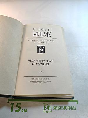 Человеческая комедия. Том 19