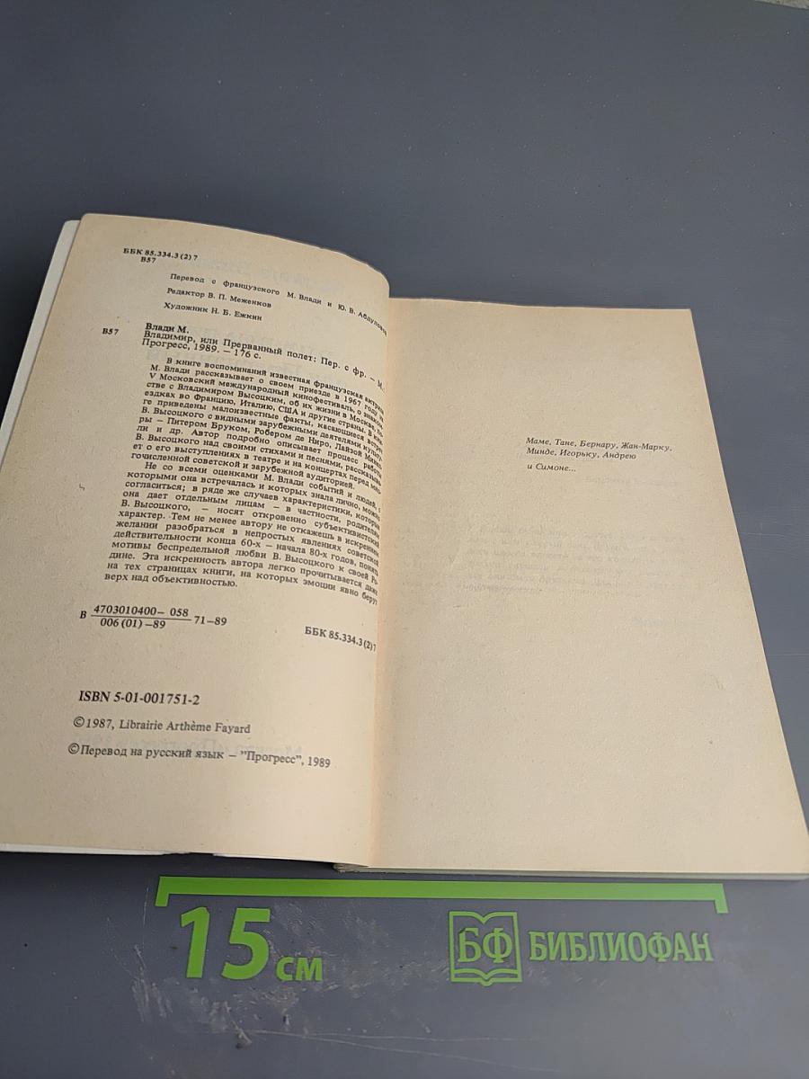 Владимир, или Прерванный полет