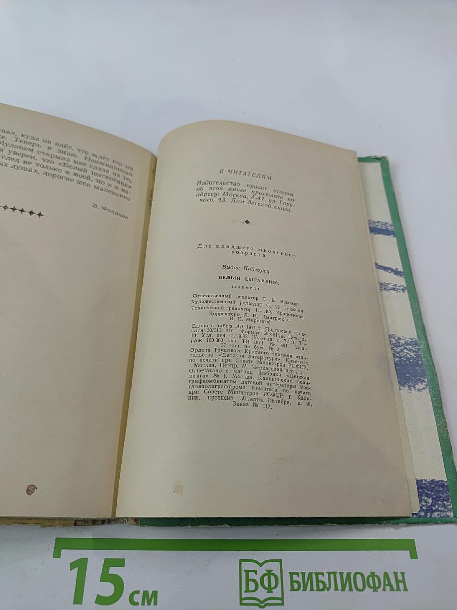 Белый цыганёнок