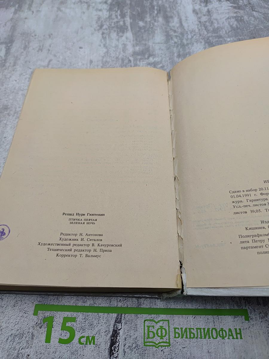 Птичка певчая. Зеленая ночь