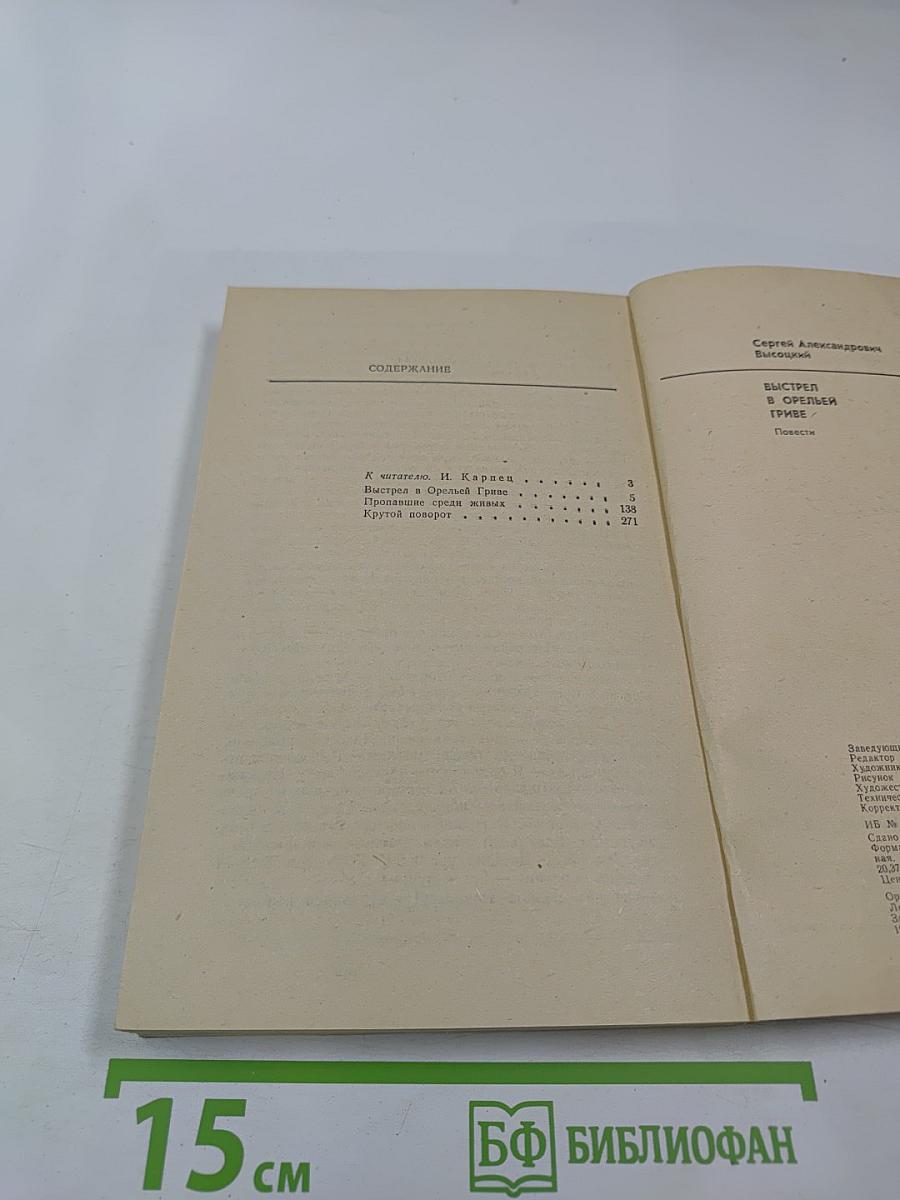 Выстрел в Орельей Гриве