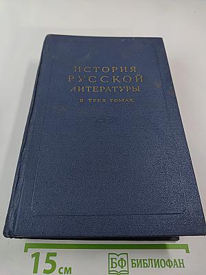 История русской литературы. Том III