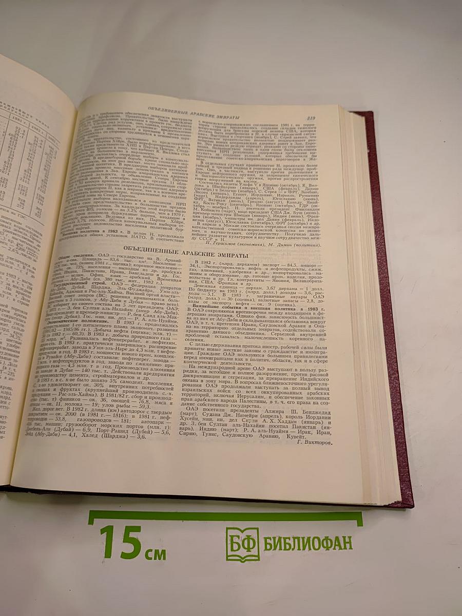 Ежегодник Большой Советской Энциклопедии 1984, Выпуск двадцать восьмой