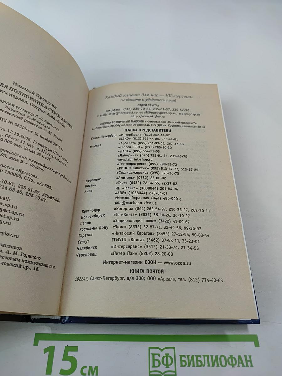 Остров Амазонок. Одиссея полковника Строганова. Книга первая