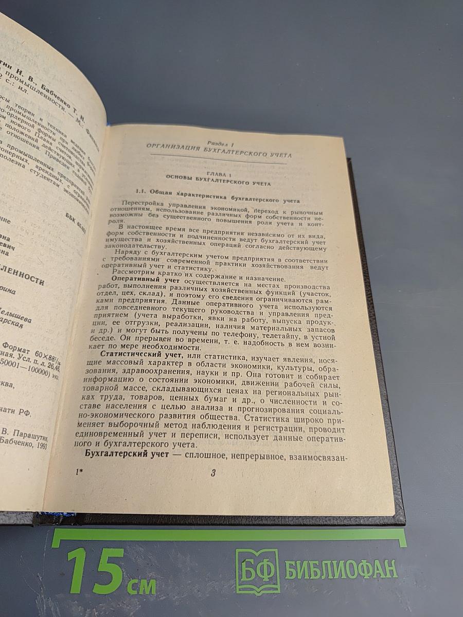 Бухгалтерский учет в промышленности