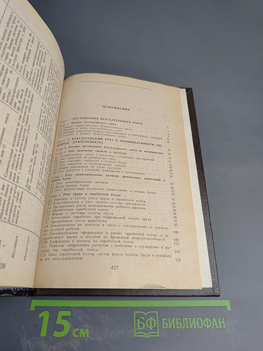 Бухгалтерский учет в промышленности