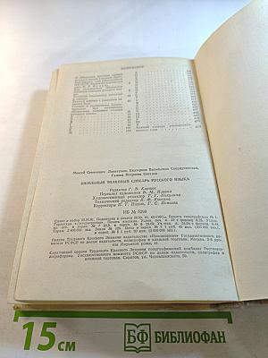 Школьный толковый словарь русского языка