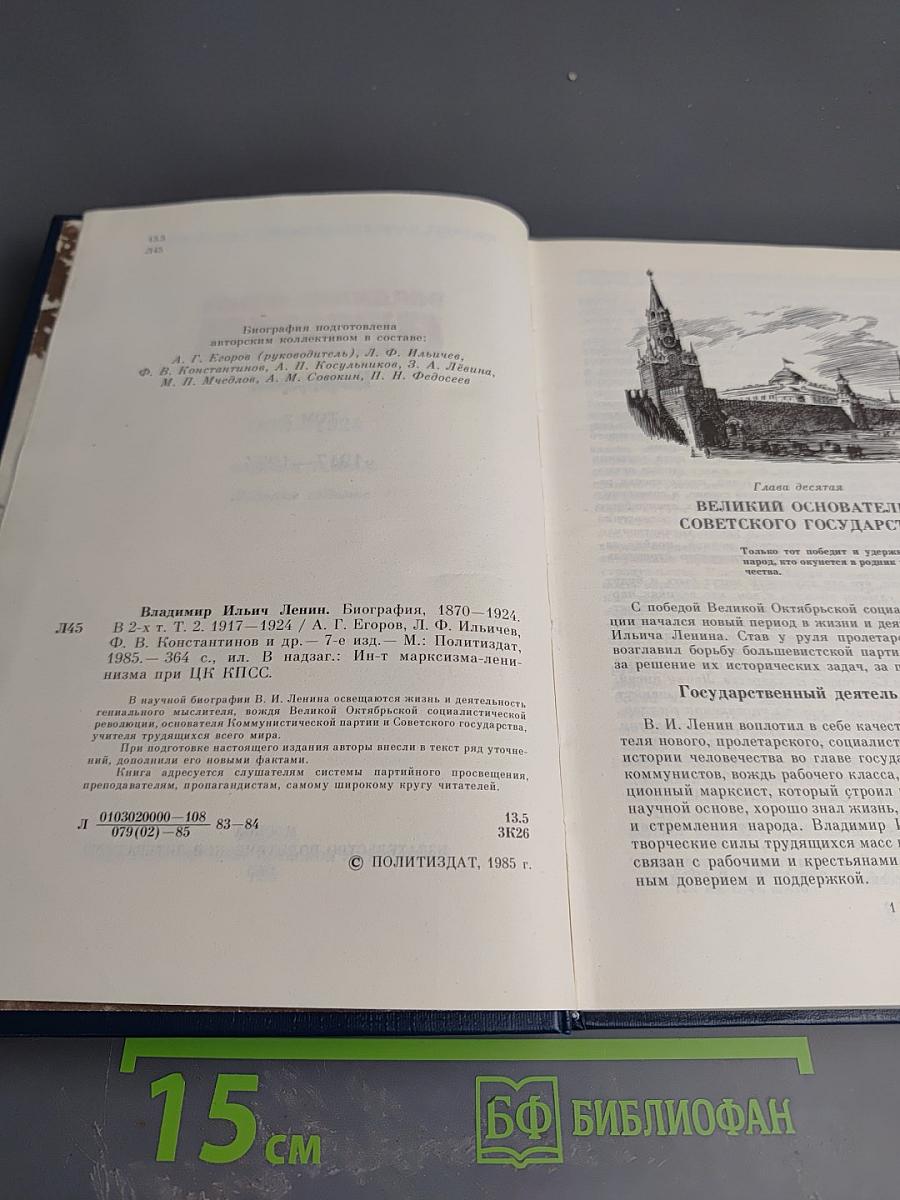 Владимир Ильич Ленин. Биография. Том 2