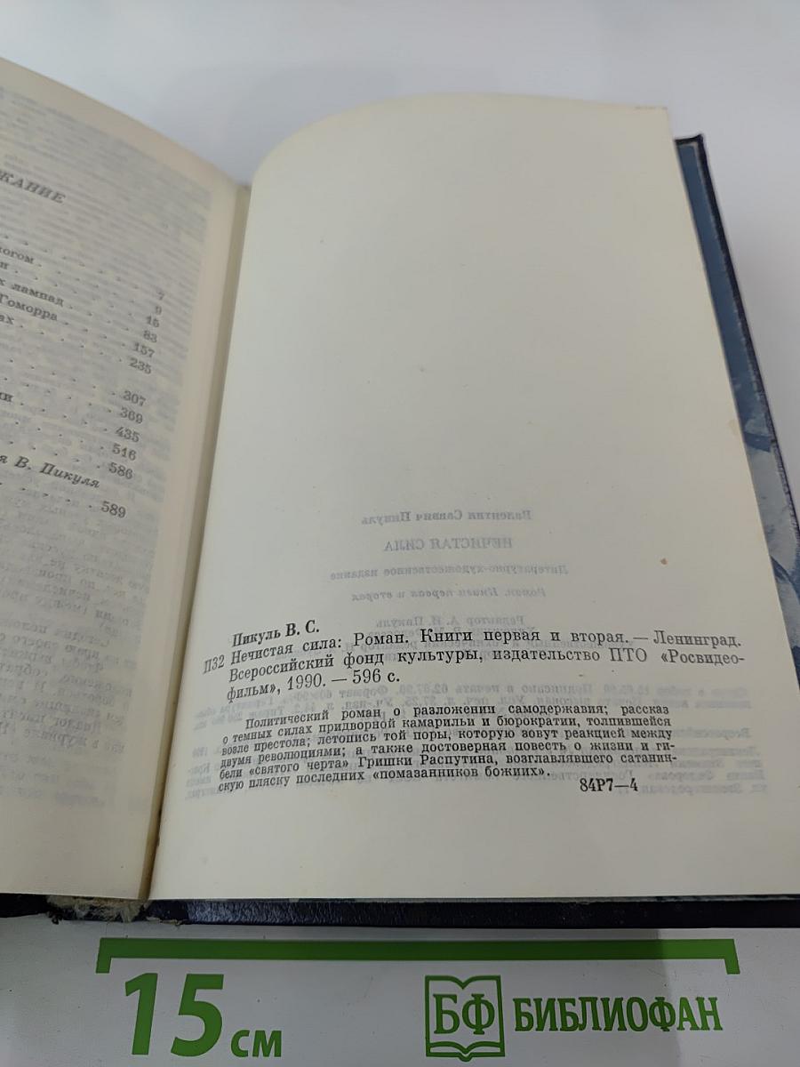 Нечистая сила. Роман. Книги первая и вторая