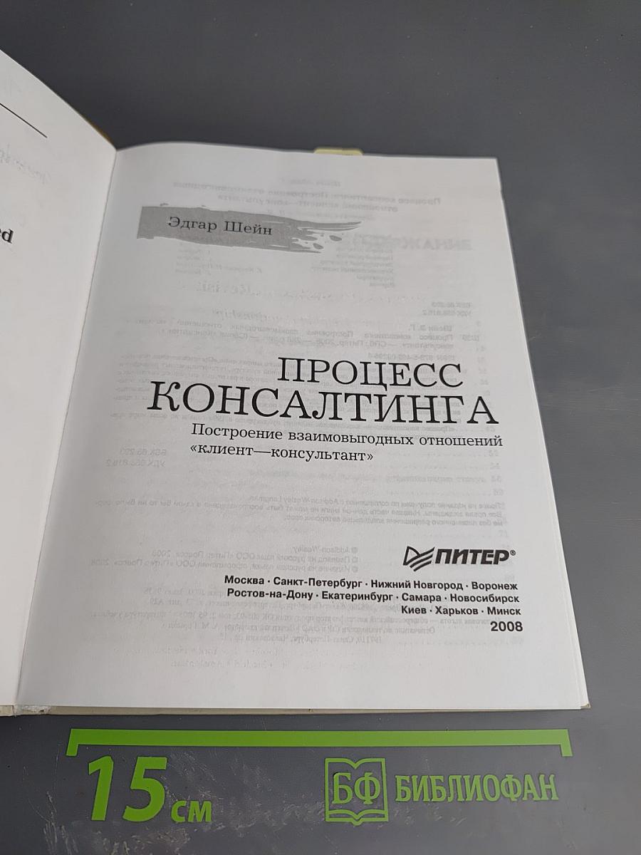 Процесс консалтинга. Построение взаимовыгодных отношений «клиент—консультант»