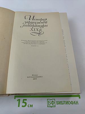 История зарубежной литературы XIX в.