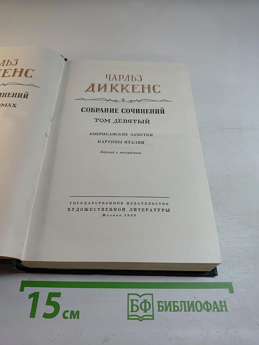 Собрание сочинений. Том девятый: Американские заметки. Картины Италии