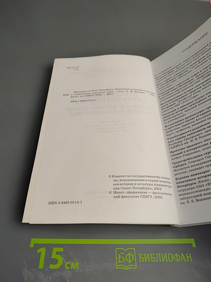Пространство Санкт-Петербурга. Памятники культурного наследия и современная городская среда