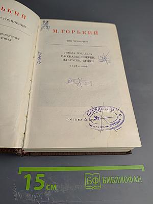 Собрание сочинений. Том четвертый: Фома Гордеев. Рассказы, очерки, наброски, стихи (1897-1899)