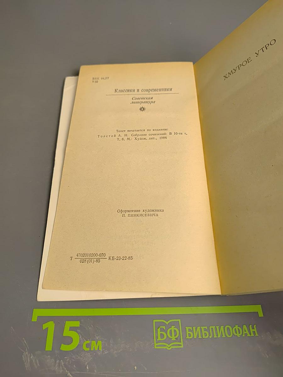 Хождение по мукам. Хмурое утро