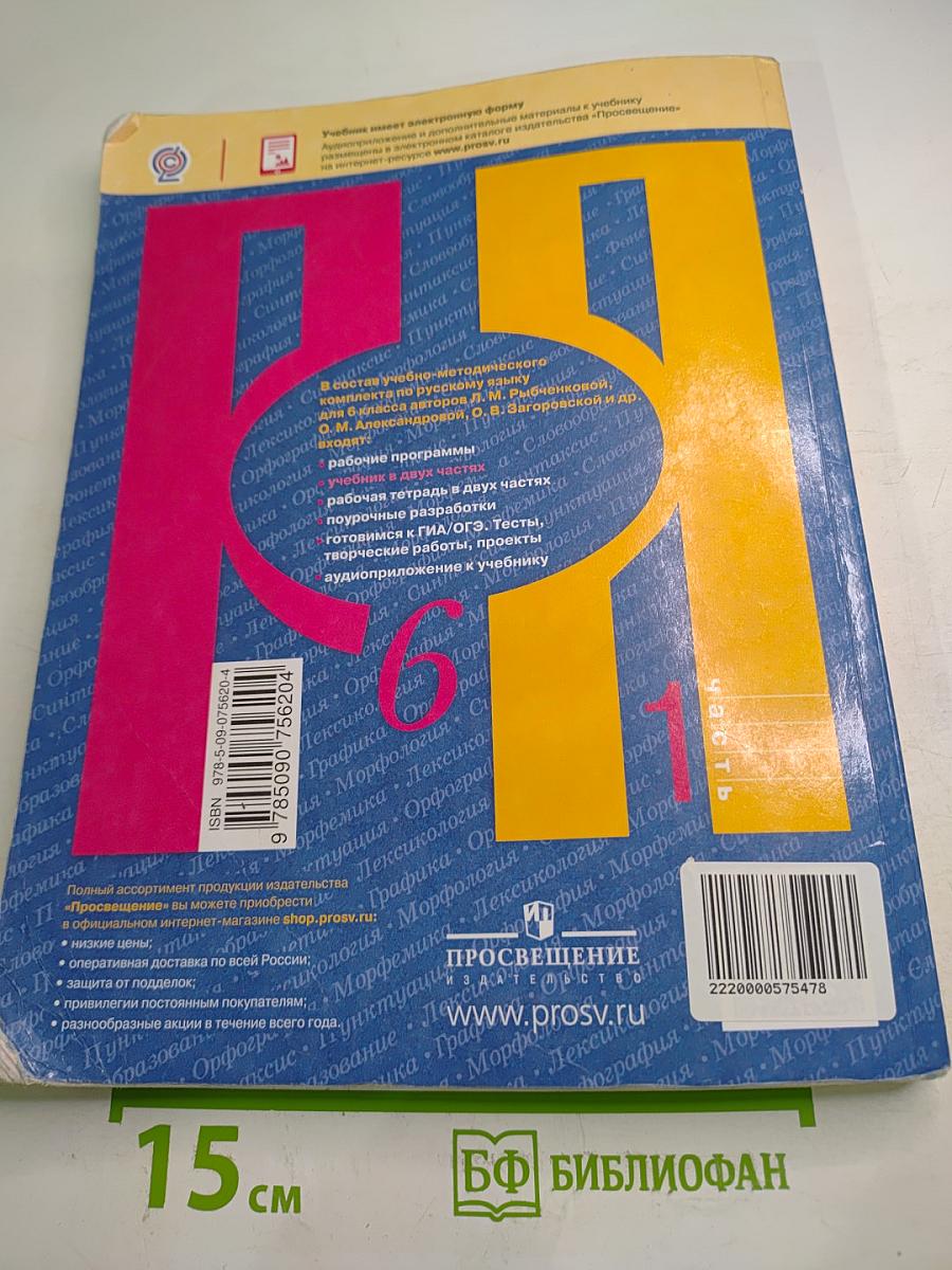 Русский язык. 6 класс. Часть 1