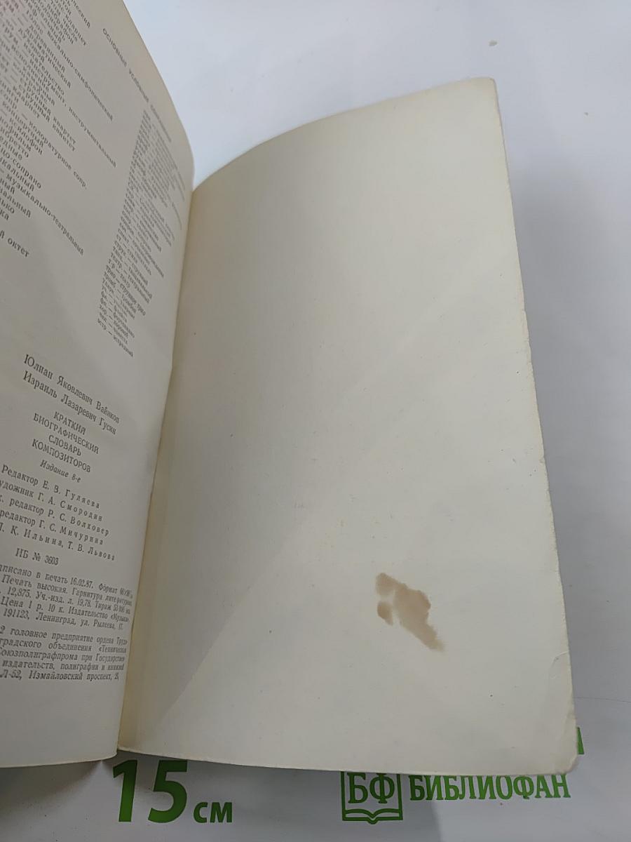 Краткий биографический словарь композиторов