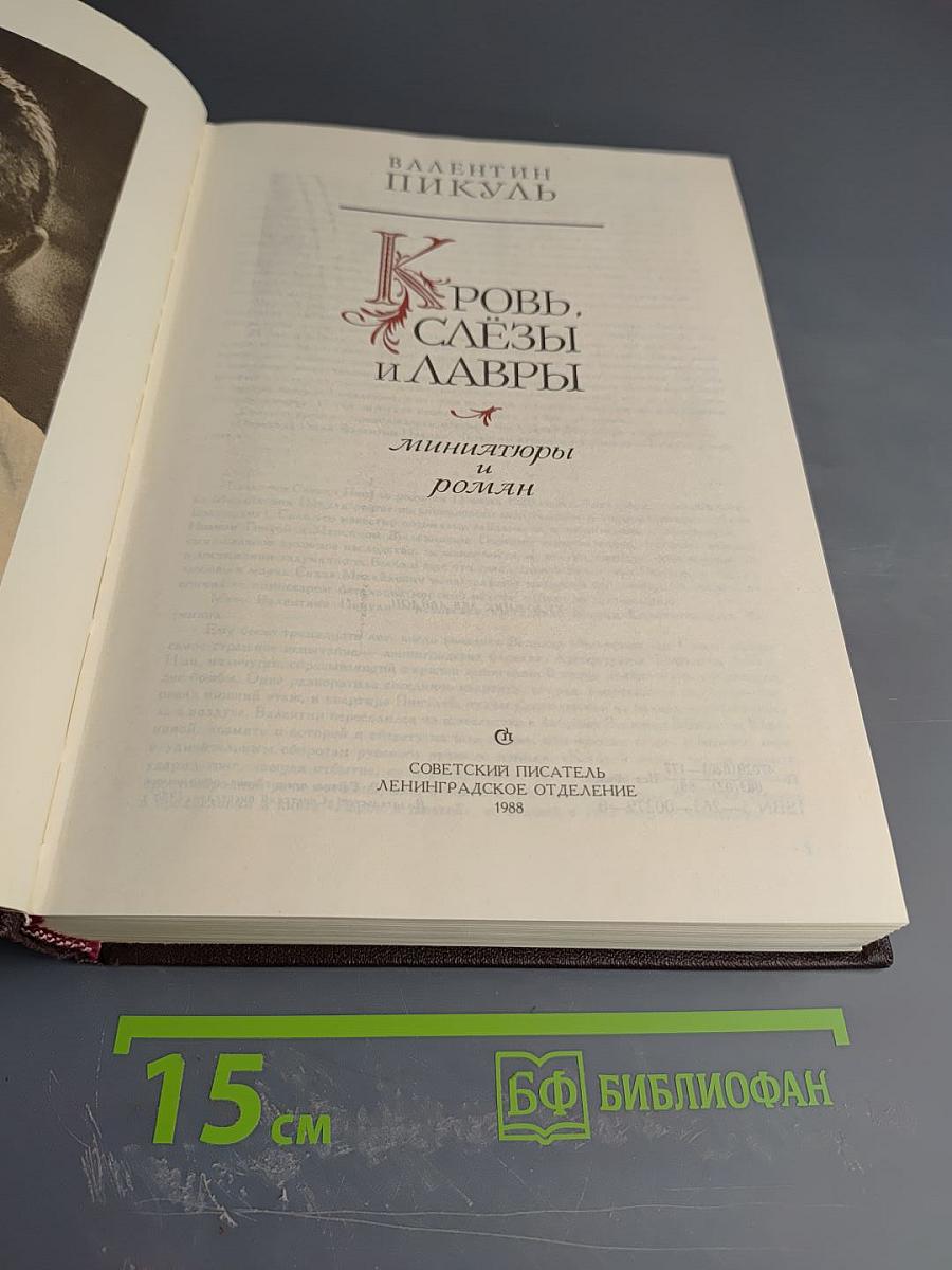 Кровь, слезы и лавры: миниатюры и роман