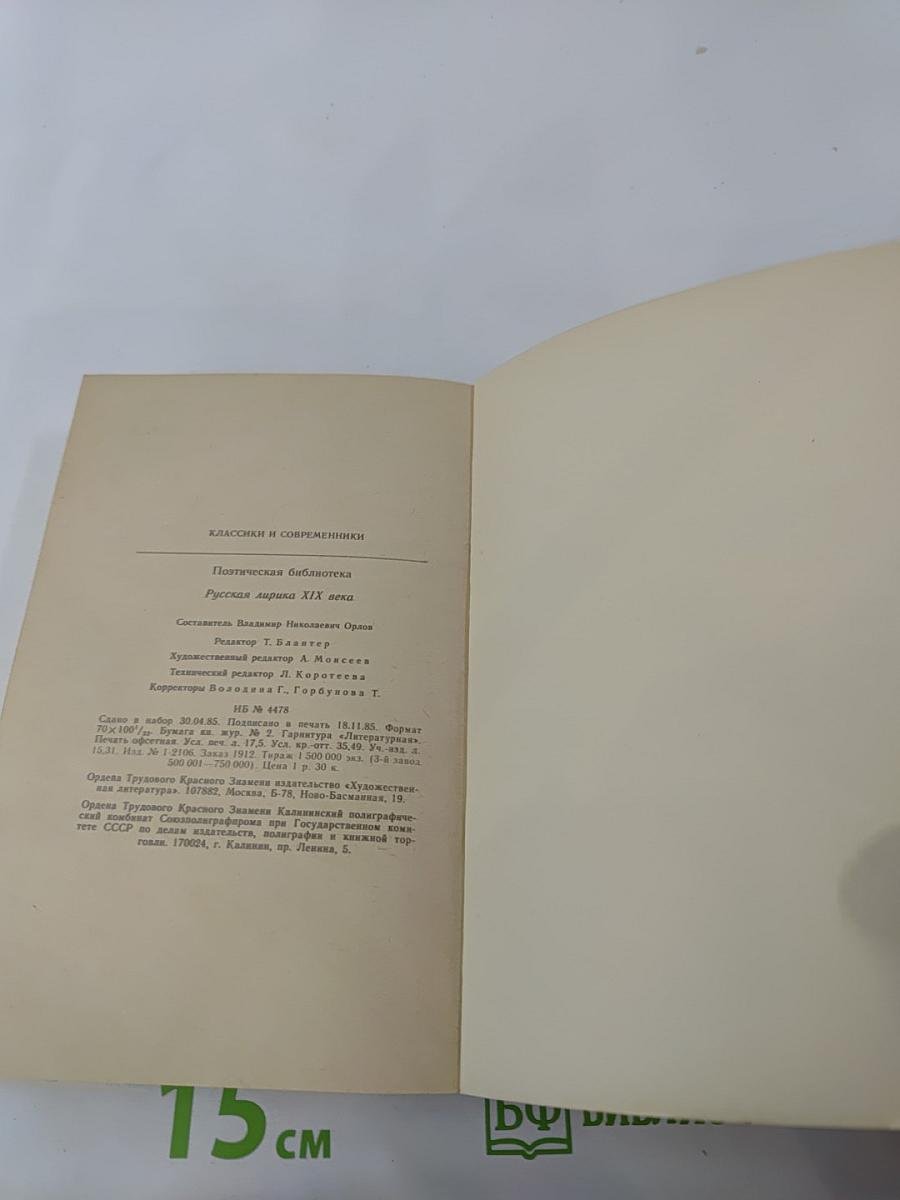 Русская лирика XIX века