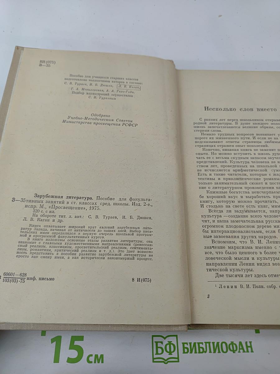 Зарубежная литература. Пособие по факультативному курсу для учащихся VIII-X классов