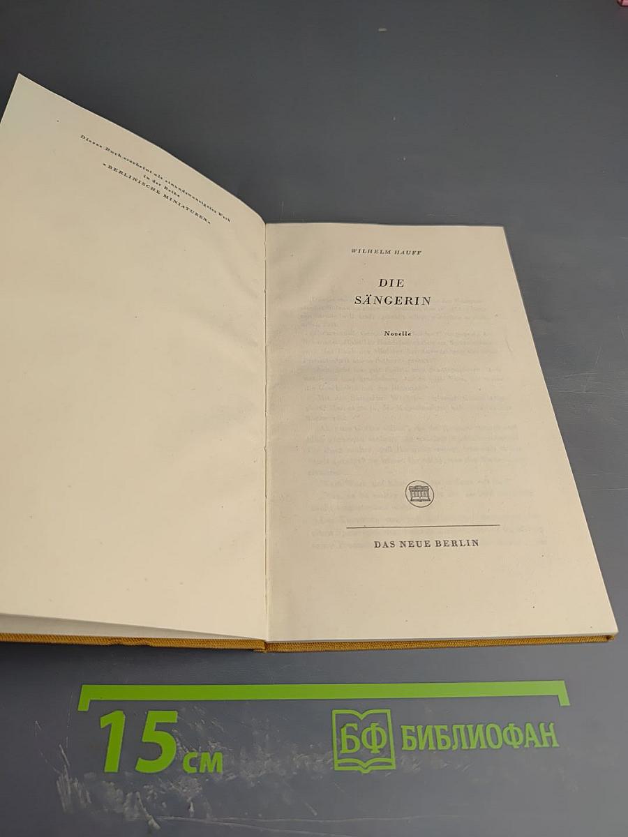 Die Sängerin (Berlinerische Miniaturen)