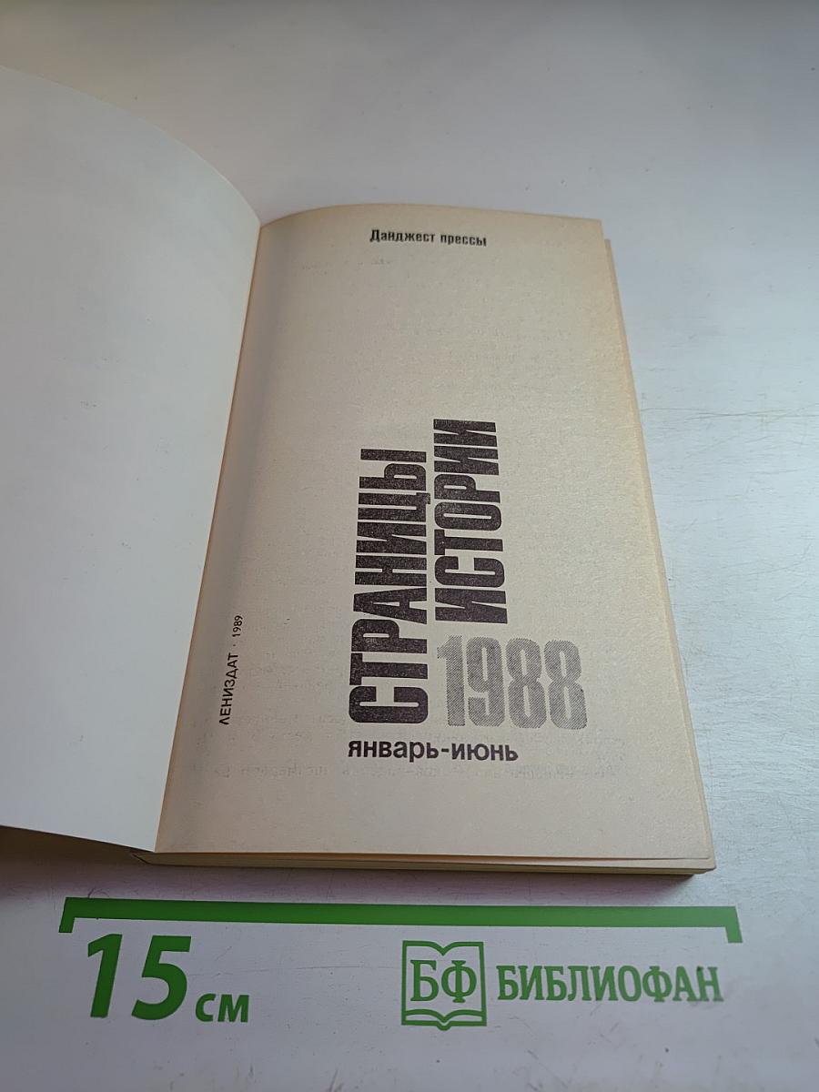 Страницы истории 1988. Январь-июнь