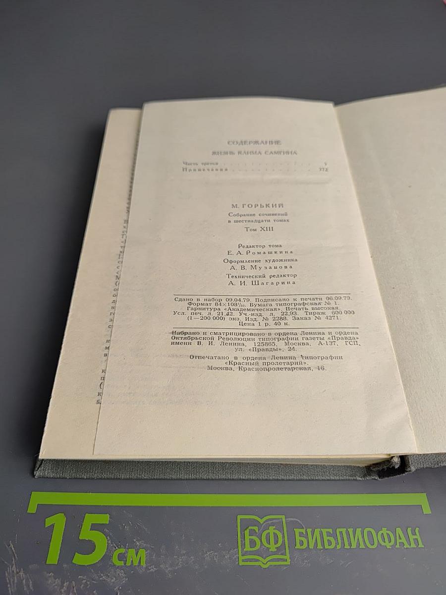 Жизнь Клима Самгина (Сорок лет). Том XIII