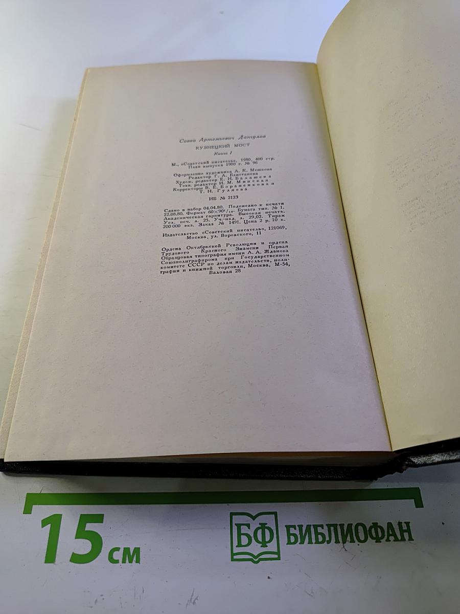 Кузнецкий мост. Книга 1