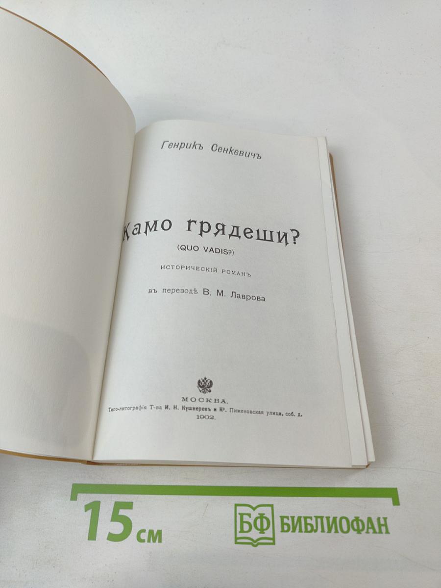 Камо грядеши? (Quo Vadis?)