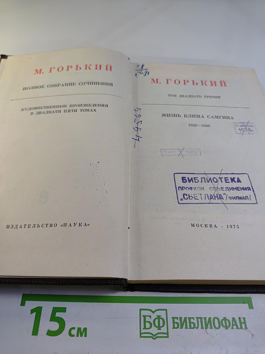 Жизнь Клима Самгина. Том 23