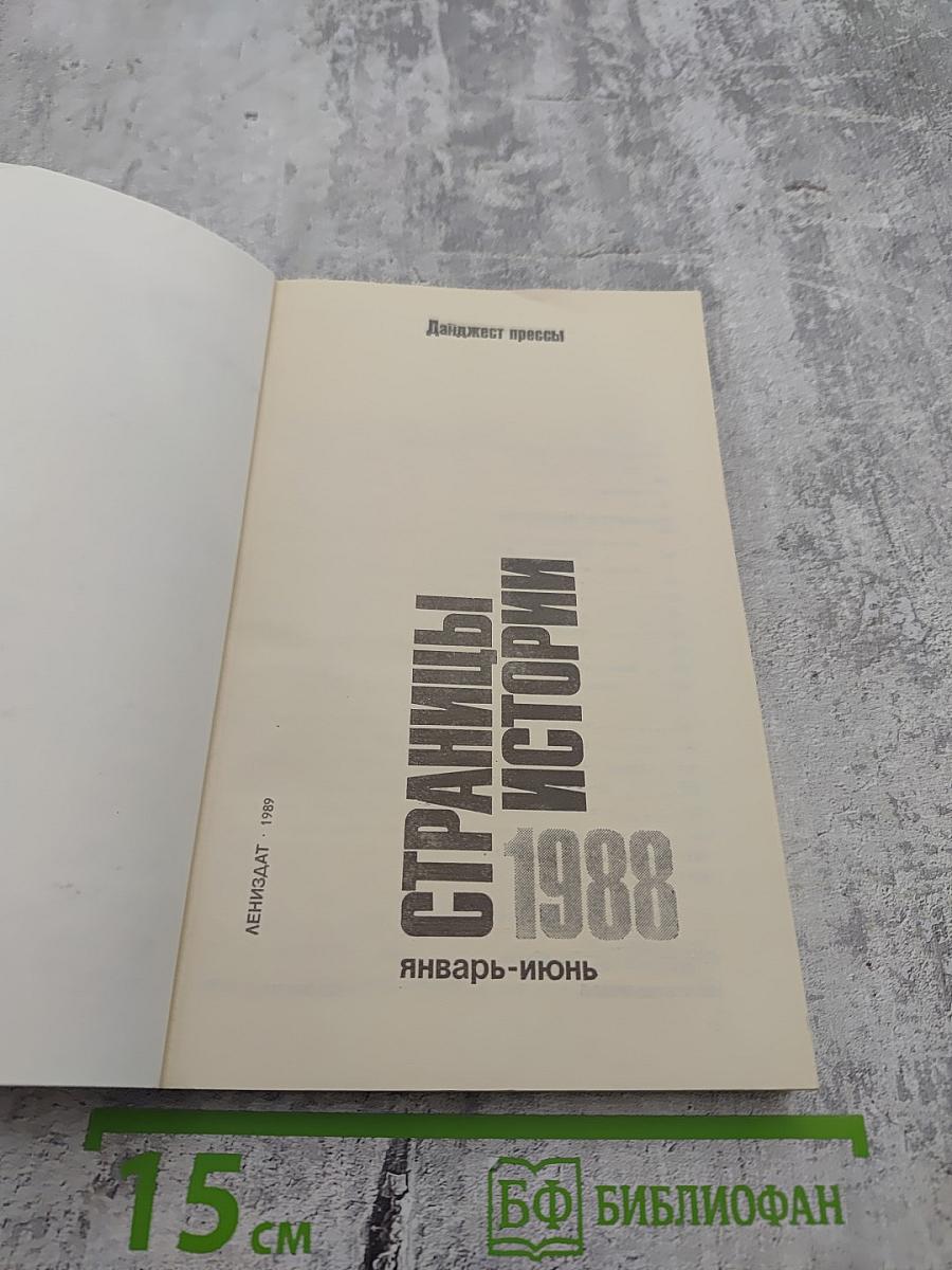 Страницы истории 1988: Январь-июнь