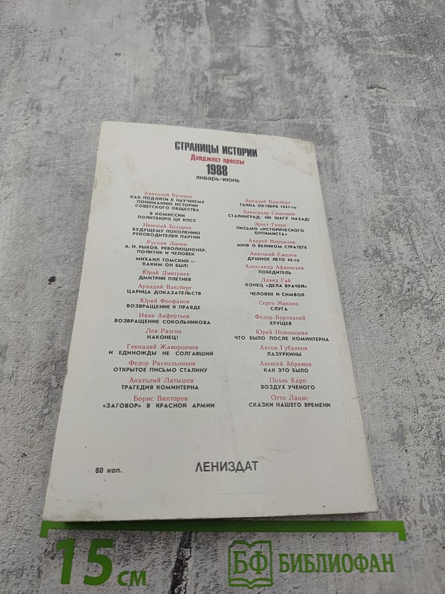 Страницы истории 1988: Январь-июнь