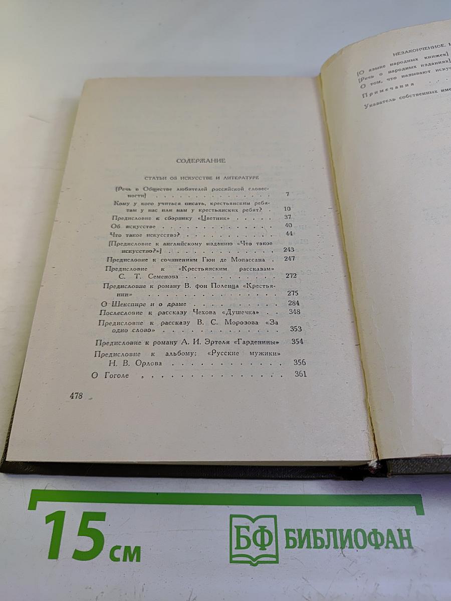 Собрание сочинений. Том пятнадцатый. Статьи об искусстве и литературе
