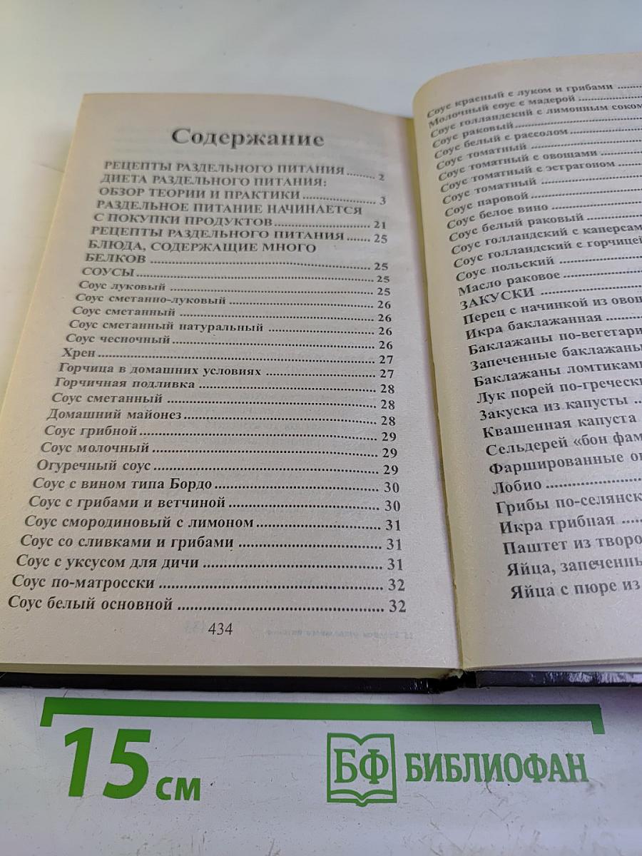 Рецепты раздельного питания