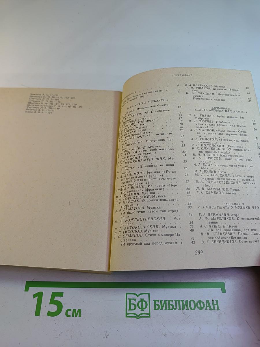 Музыка в зеркале поэзии. Выпуск 3: Что в музыке?