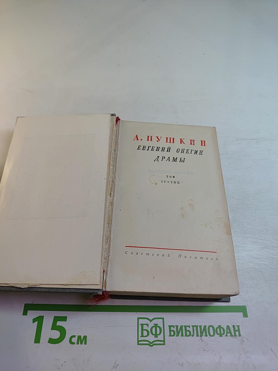 Евгений Онегин. Драмы. Том третий