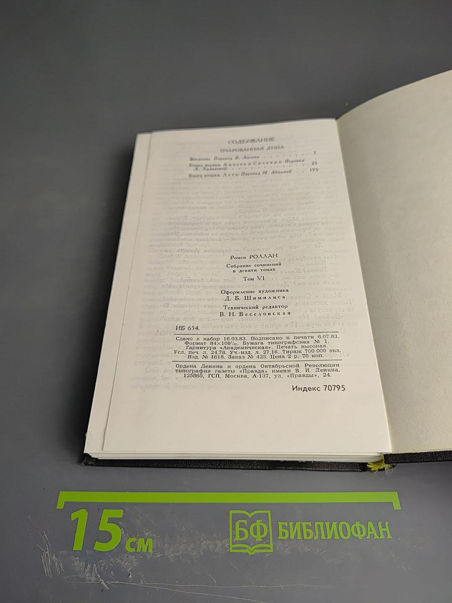 Собрание сочинений в девяти томах. Том 6. Очарованная душа