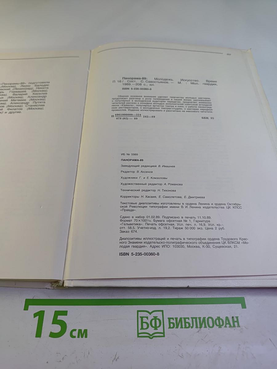 Панорама 89. Молодежь. Искусство. Время.
