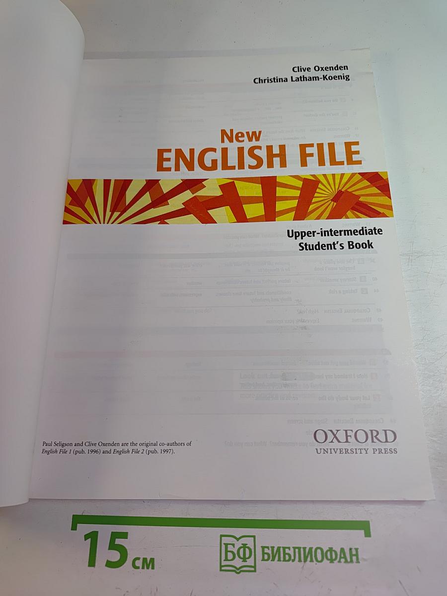 New English File Upper-intermediate Student's Book