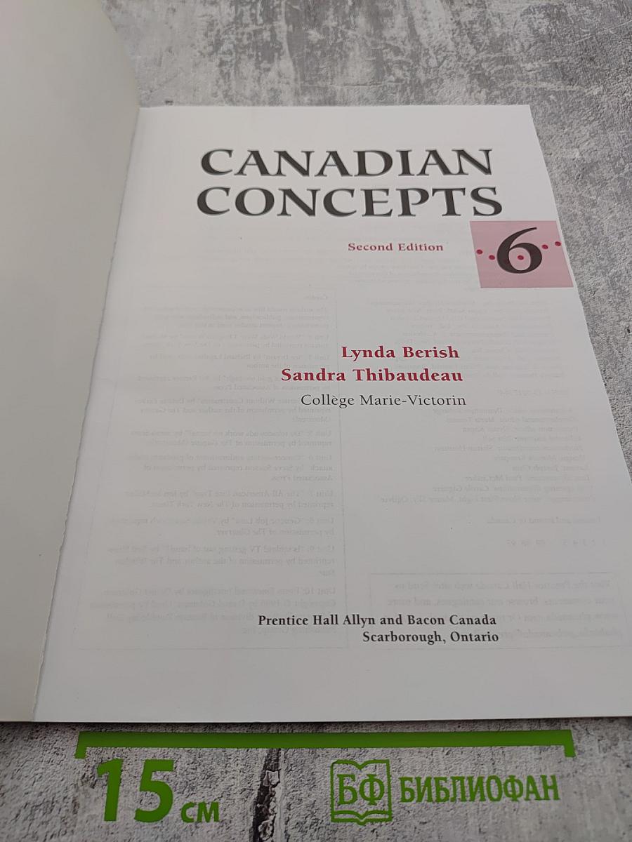 Canadian Concepts. Second Edition. Book 6